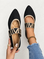 Livia | ballerine  casual con tacco basso  comode a punta con suola ortopedica