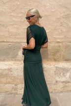 Luisa | Elegante vestido largo de fiesta con escote en V