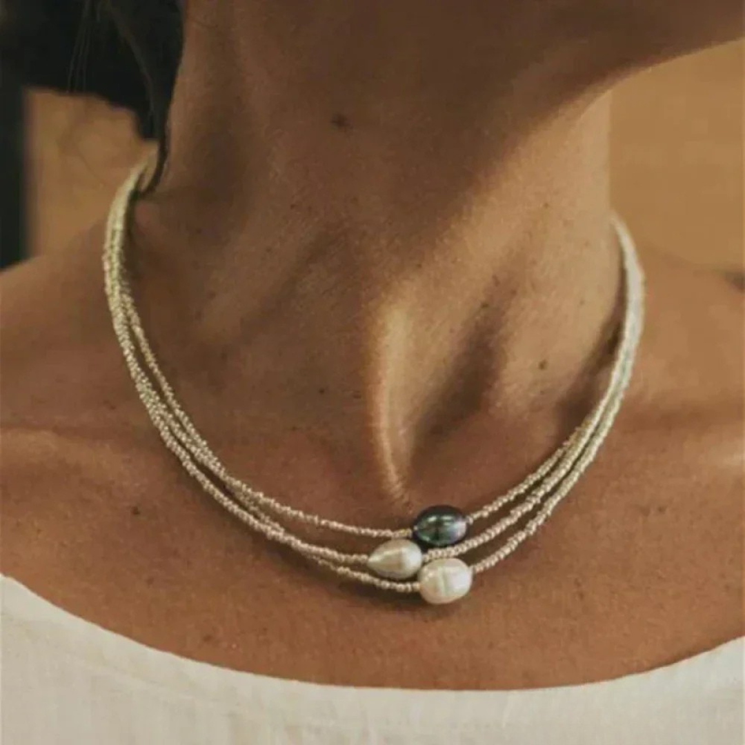 Petra - Collana di Perle Stile Vintage