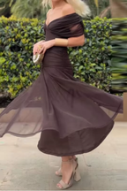 Luisa | Elegante vestido largo de fiesta con escote en V