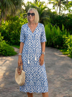 Luna | Vestido midi de estilo bohemio desenfadado