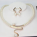 Fabiola - Parure Collana e Orecchini con Perle Naturali