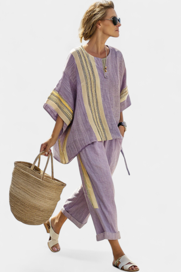 Jimena | Conjunto casual lavanda