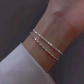 Amparo - Set di Bracciali Argentati Eleganti con Zirconi