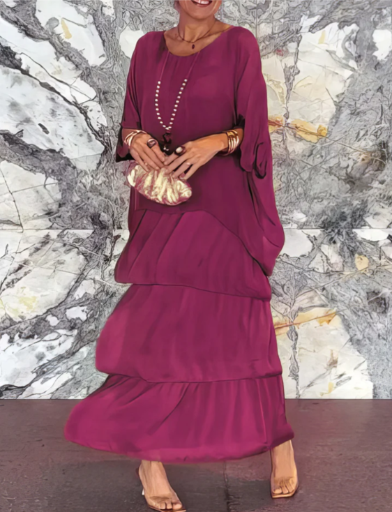 Lara - Elegante Abito Lungo e Vaporoso
