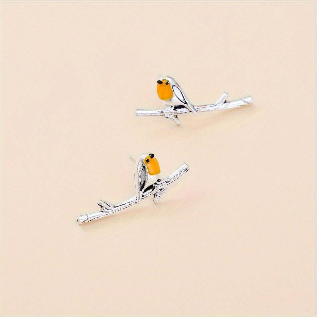 Delia - Orecchini Pettirosso