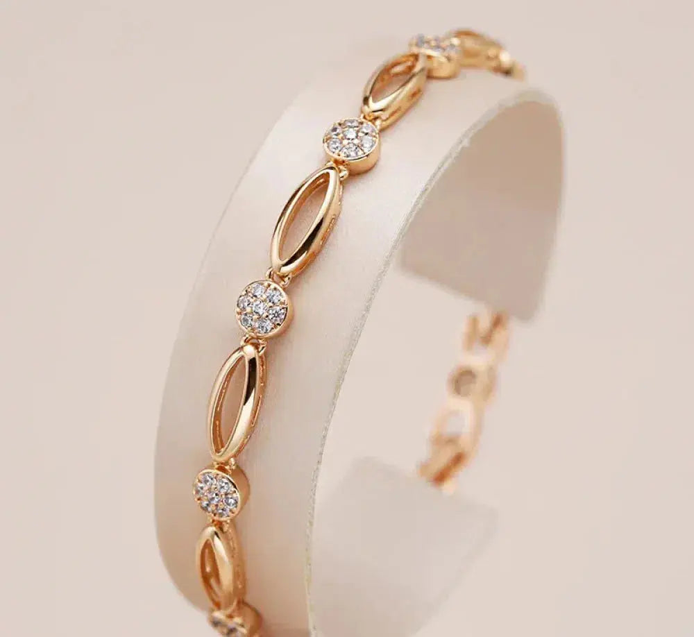 Socorro - Bracciale Dorato Elegante con Zircone