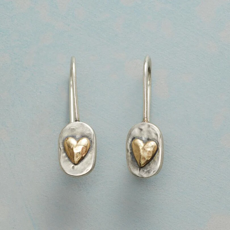 Macarena - Orecchini a Cuore in Argento e Oro