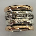 Yolanda - Anello Vintage Martellato