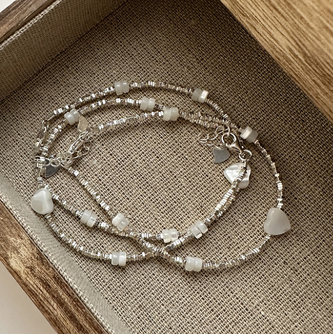 Rocío - Set di Bracciali Vintage Classici con Perline
