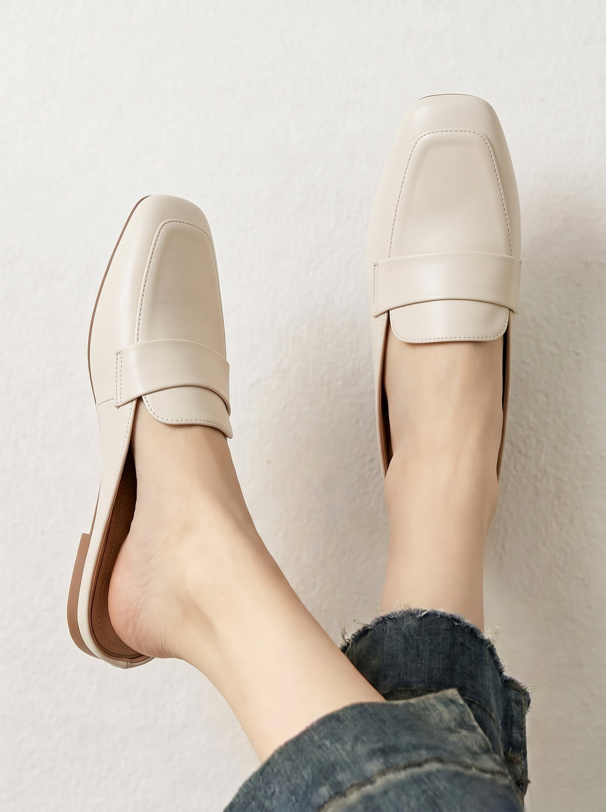 Alessandra | mocassini in morbida pelle, senza lacci; scarpe basse con suola morbida